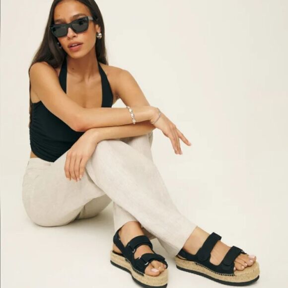 Reformation Trinity Sport Espadrille - Navy Blue - Picture 3 of 3